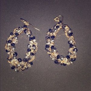 Beaded hanging earrings